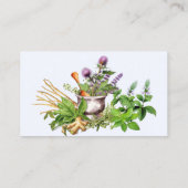 Kruidenkenner Herb Design Visitekaartjes (Achterkant)