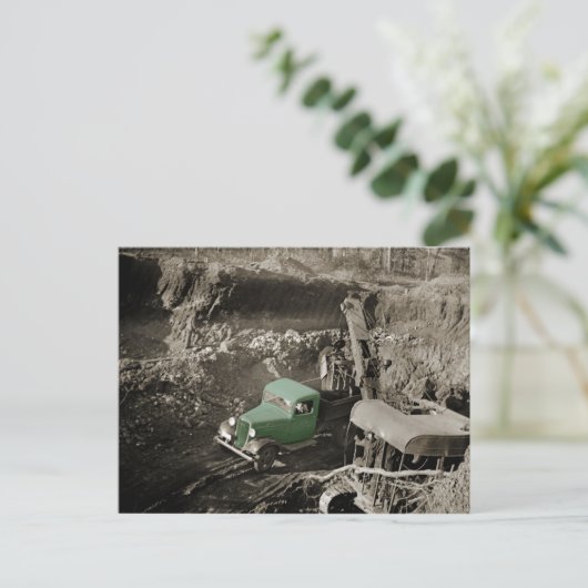 KRUIDENKLEURSTOFCHEVROLET, WERKEND ENGINEER BRIEFKAART (Staand voorkant)