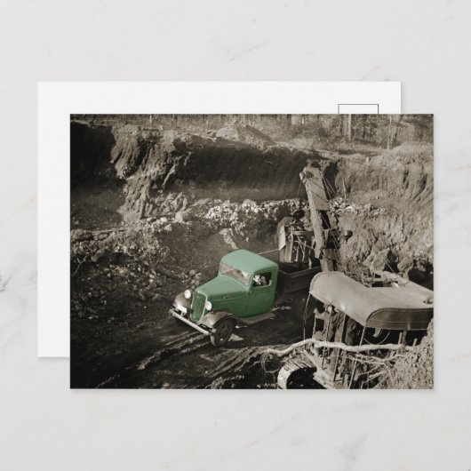 KRUIDENKLEURSTOFCHEVROLET, WERKEND ENGINEER BRIEFKAART (Voorkant / Achterkant)