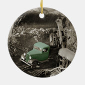 KRUIDENKLEURSTOFCHEVROLET, WERKEND ENGINEER KERAMISCH ORNAMENT (Achterkant)