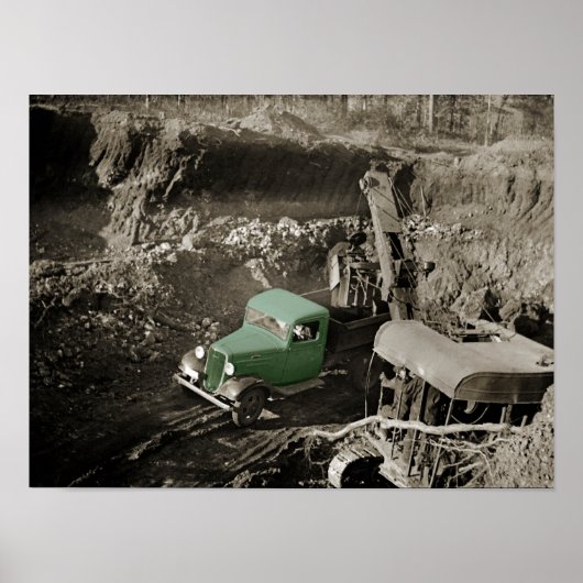 KRUIDENKLEURSTOFCHEVROLET, WERKEND ENGINEER POSTER (Voorkant)