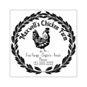 Kruidenkrans Klassieke Ei Karton Etikettering Rubberstempel (Afrduk)