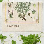 kruidenlavendel Botanisch Theedoek (Gevouwen)