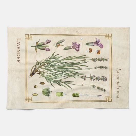  kruidenlavendel Botanisch Theedoek (Horizontaal)