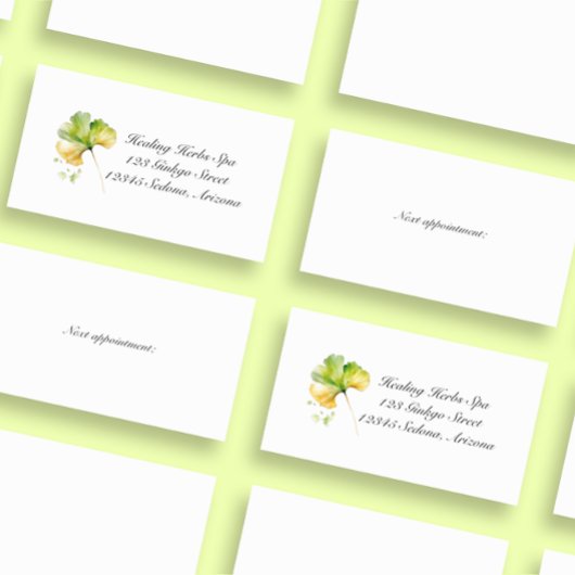 Kruidenleven: Ginkgo Biloba aanpasbaar Visitekaartje