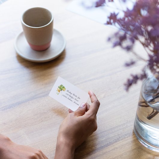 Kruidenleven: Ginkgo Biloba aanpasbaar Visitekaartje