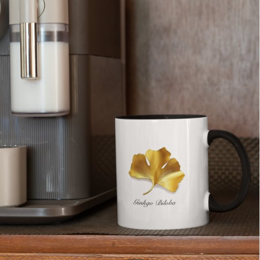 Kruidenleven: Gouden Ginkgo Biloba aanpasbaar Mok