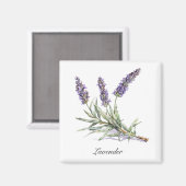 Kruidenleven: Lavendel, aanpasbaar Magneet (Voorkant / Achterkant)