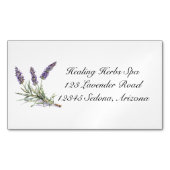 Kruidenleven: Lavendel, aanpasbaar Magnetisch Visitekaartje (Voorkant)