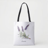 Kruidenleven: Lavendel, aanpasbaar Tote Bag (Voorkant)