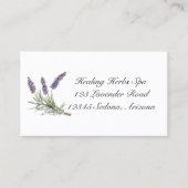 Kruidenleven: Lavendel, aanpasbaar Visitekaartje (Voorkant)