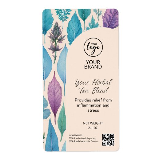 Kruidenmix zakelijke productlabels etiket (Voorkant)