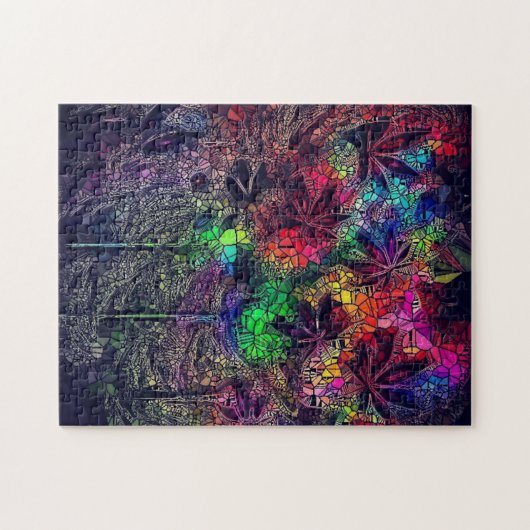 Kruidenmozaïekhart Legpuzzel (Horizontaal)