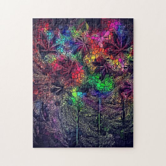 Kruidenmozaïekhart Legpuzzel (Verticaal)