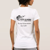 Kruidenonderwijs voor het leven - hart van kruiden t-shirt (Achterkant)