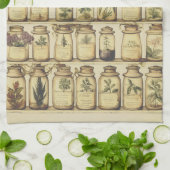  kruidenontwerp theedoek (Gevouwen)