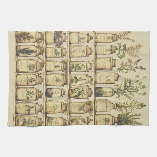  kruidenontwerp theedoek (Horizontaal)