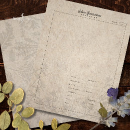 Kruidenpersexemplaarblad oud papier briefhoofd
