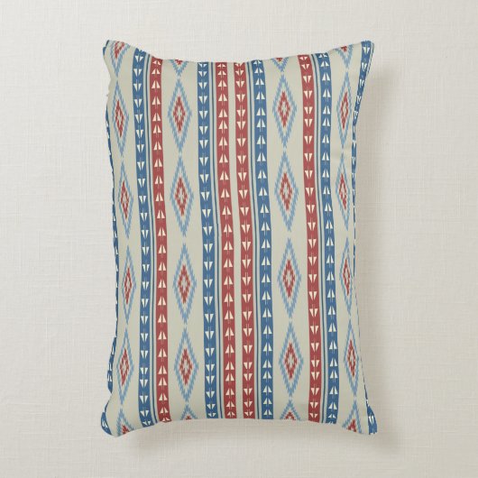 kruidenpijlen in rood en blauw accent kussen (Voorkant(Verticaal))