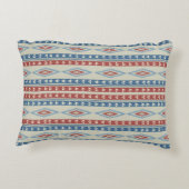  kruidenpijlen in rood en blauw accent kussen (Achterkant)