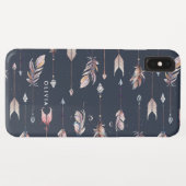 Kruidenpijlen met veren patroon Case-Mate iPhone case (Achterkant (horizontaal))