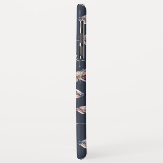 Kruidenpijlen met veren patroon Case-Mate iPhone case (Achterkant/links)