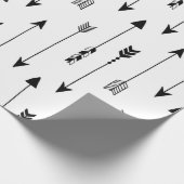 Kruidenpijlen op witte achtergrond. Naadloze besch Cadeaupapier (Hoek)