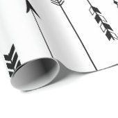 Kruidenpijlen op witte achtergrond. Naadloze besch Cadeaupapier (Rol Hoek)