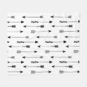 Kruidenpijlen op witte achtergrond. Naadloze besch Fleece Deken (Voorkant (Horizontaal))