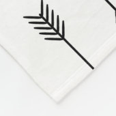 Kruidenpijlen op witte achtergrond. Naadloze besch Fleece Deken (Hoek)