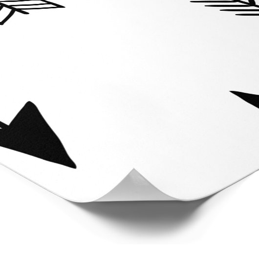 Kruidenpijlen op witte achtergrond. Naadloze besch Poster (Hoek)