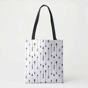 Kruidenpijlen op witte achtergrond. Naadloze besch Tote Bag