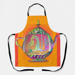 Kruidenpot Theepot Keuken Cadeau Chef Schort