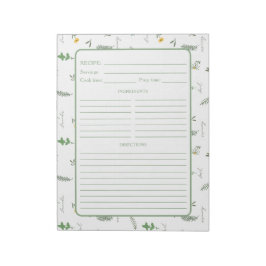 Kruidenrecept uit de botanische tuin notitieblok