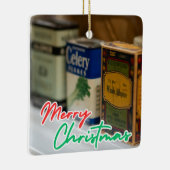  kruidenrek vrolijk kerstfeest keramisch ornament (Rechts)