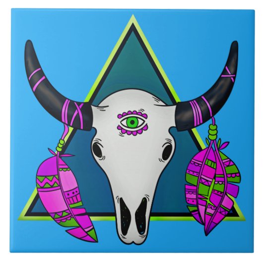 Kruidenschedel Tegeltje (Voorkant)