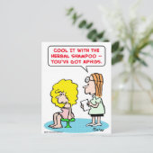 kruidenshampoo-bladluis briefkaart (Staand voorkant)