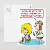 kruidenshampoo-bladluis briefkaart (Voorkant / Achterkant)