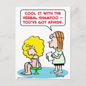 kruidenshampoo-bladluis briefkaart (Voorkant)