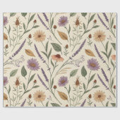 Kruidentuin Apothekers Winkels Vintage Inpakpapier (Vlak)