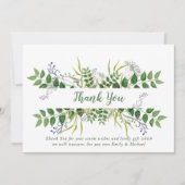 Kruidentuin Bedankkaart - Blauwgroene Botanische (Voorkant)