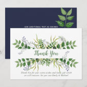 Kruidentuin Bedankkaart - Blauwgroene Botanische (Voorkant / Achterkant)