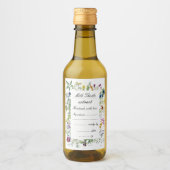 kruidentuin handgemaakt extract Label Set Wijn Etiket (Voorkant)