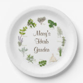 Kruidentuinfeest Papieren Bordje (Voorkant)