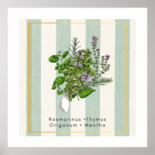 Kruidentuinmengsel met botanische uitstraling - Ke Poster (Voorkant)