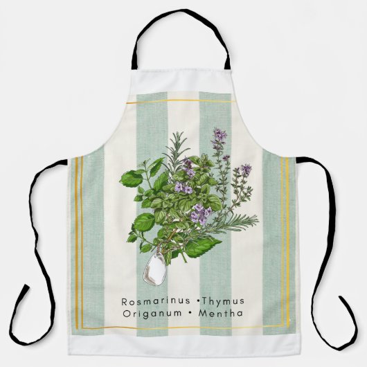 Kruidentuinmengsel met botanische uitstraling - Ke Schort (Voorkant)