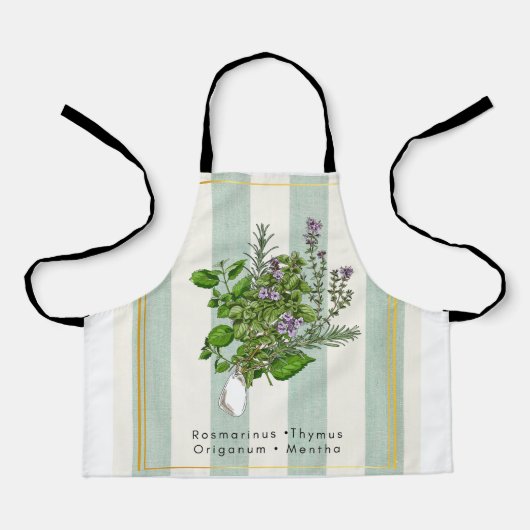 Kruidentuinmengsel met botanische uitstraling - Ke Schort (Voorkant)