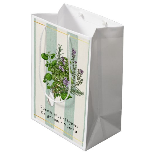 Kruidentuinmengsel - Salie Keuken Kunst Medium Cadeauzakje (Achterkant Gekanteld)