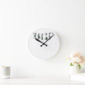 Kruidentuintekening minimalistische botanische boh ronde klok (Huis)