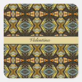 kruidenweg vierkante sticker